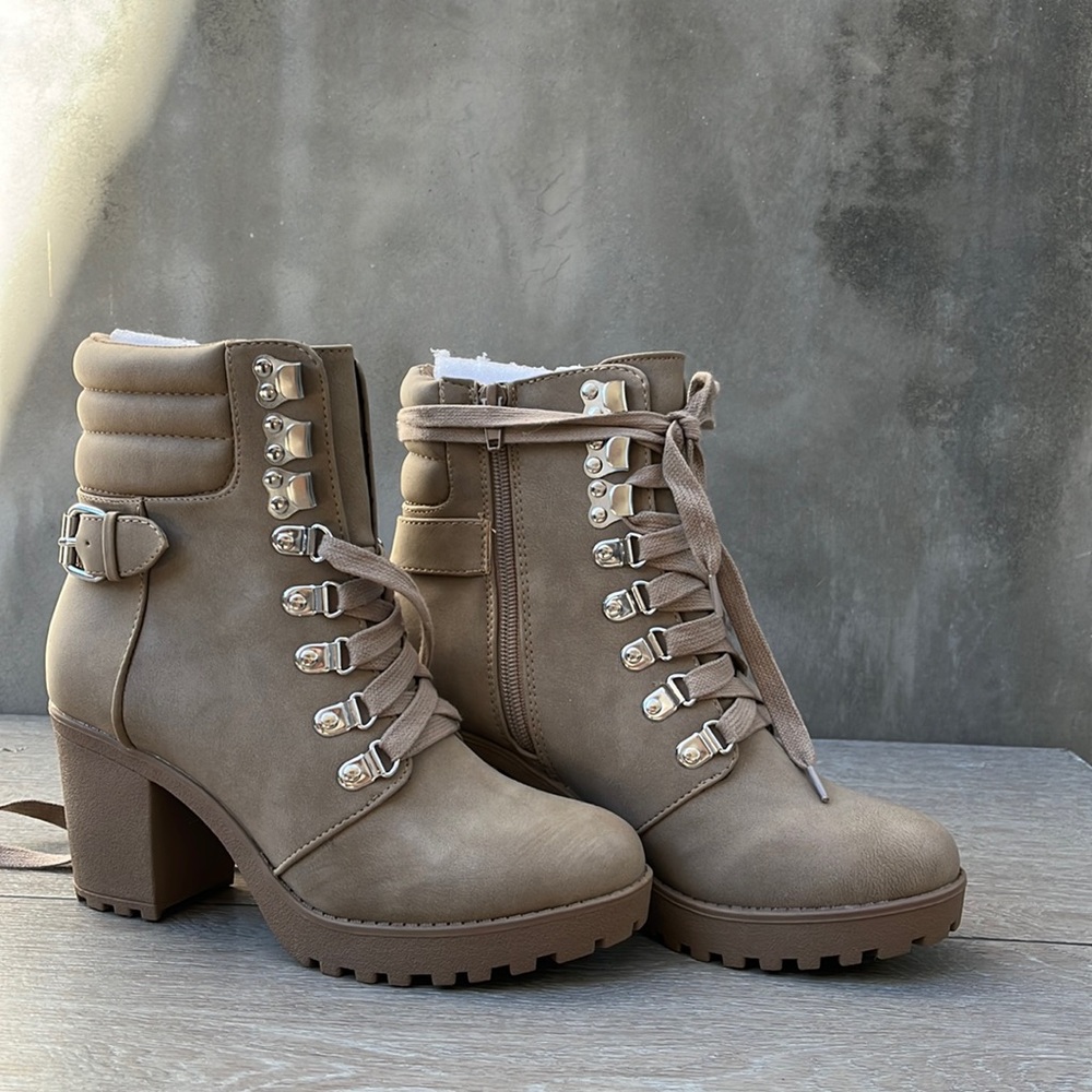 MIA Annamaria Lug Sole Combat Boot